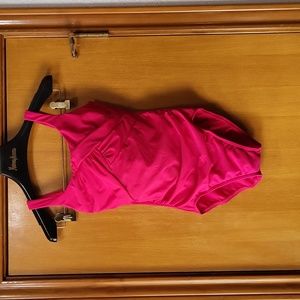 LANDSEND pink one piece swimsuit